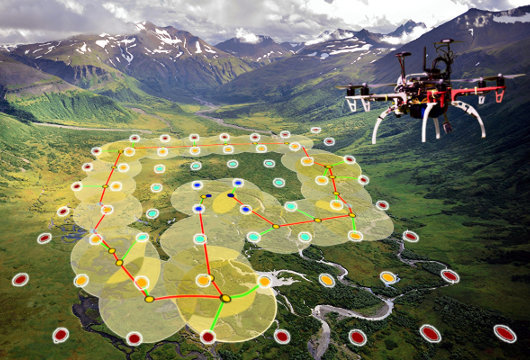 Plánování optimální trasy pro sběr dat dronem